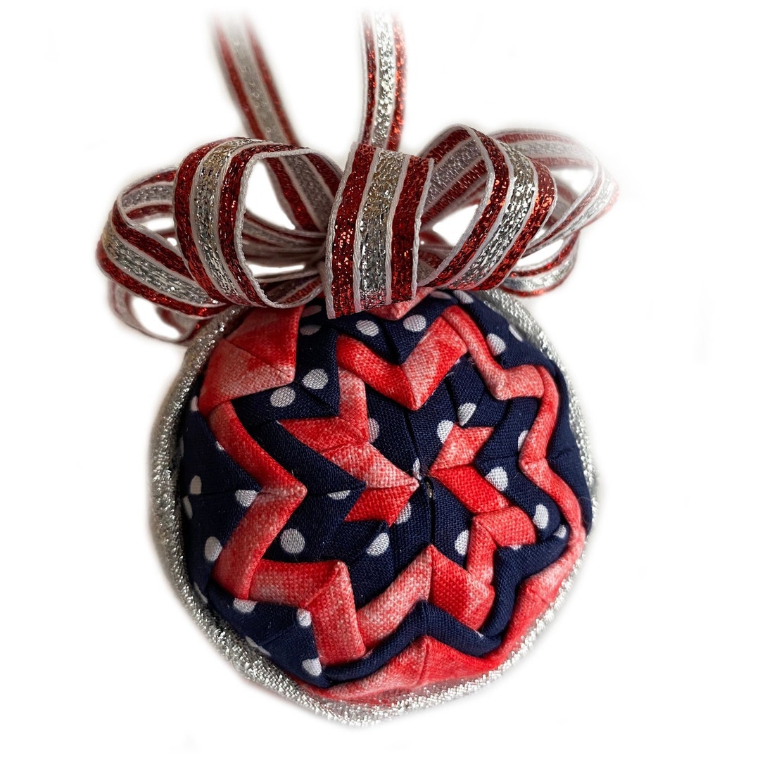 Mini Red, White, and Blue Ornament - Etsy