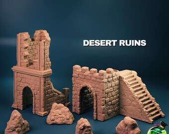 Desert Ruins and Stones - Miniature for DnD, DSA, Pathfinder, RPG Tabletop Figure - TPK Lab