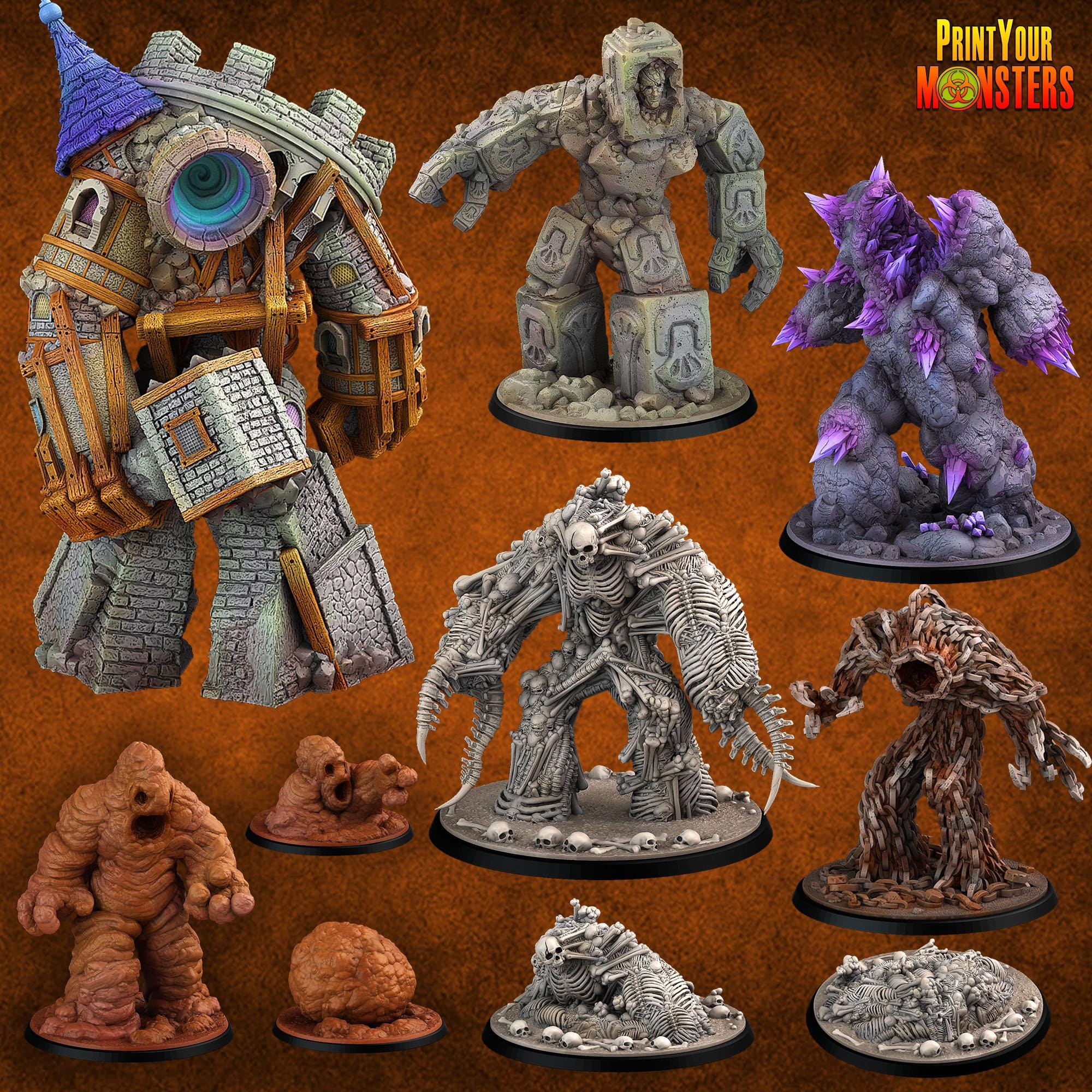 Medieval Construct Golem - Golems Pack - Print Your Monsters - Etsy