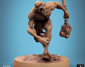 Savage Ghoul Run - Miniatura per D&D, DSA, Pathfinder - 28 mm, 32 mm, Figura in resina con base - Miniature in scala - Broken Blood