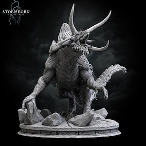 Tarrasque by Stormborn Collectibles - Tabletop DnD Miniature - 32 mm, 75 mm with matching base