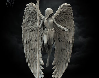 Althea, Angel of Mending by Stormborn Collectibles - Tabletop DnD Miniature - 32 mm, 75 mm with matching base