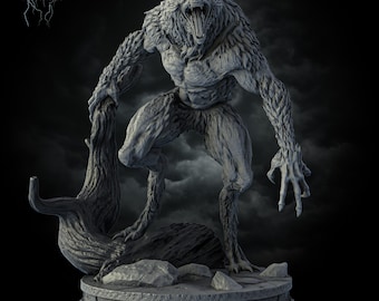 Shadowclaw - A Werewolf by Stormborn Collectibles - Tabletop DnD Miniature - 32mm, 75mm with matching base