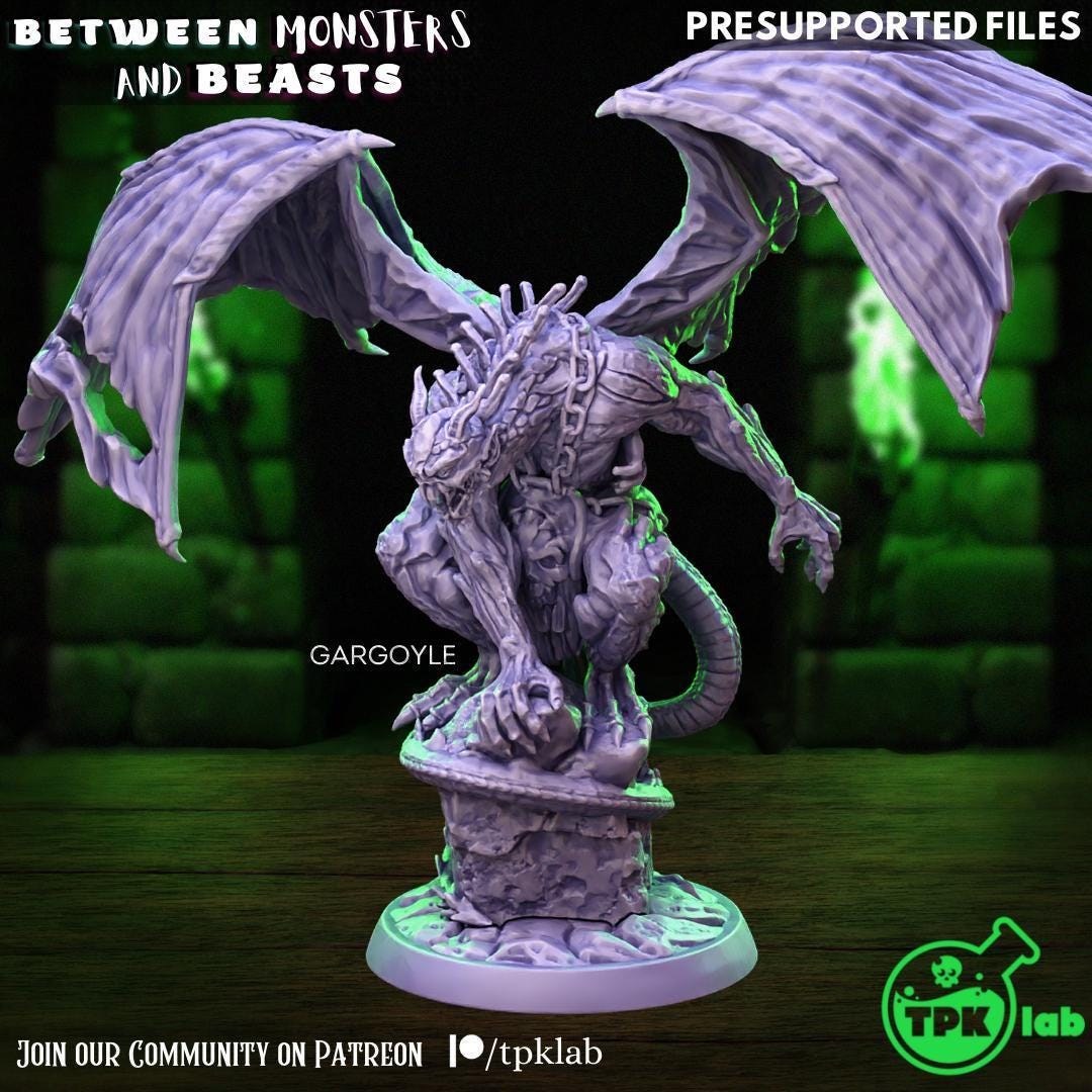 Gargoyle - Between Monsters and Beasts - TPK Lab - Etsy