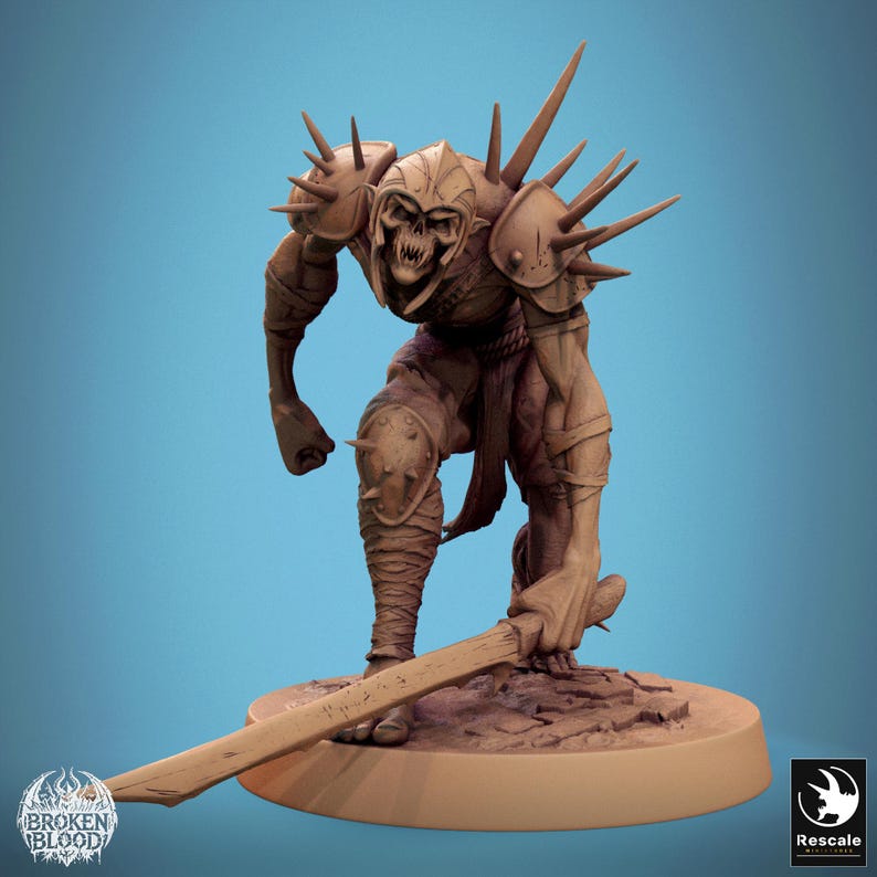 Pathfinder Ravager Ghoul Ravager Walk - Miniature for D&D, DSA, Pathfinder - 28 Mm, 32 Mm ...