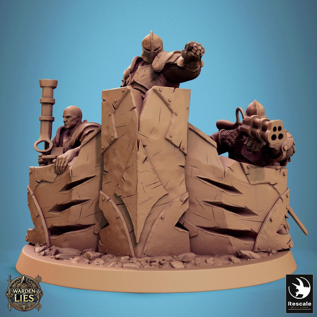 Valor Stack Knight Knight of Valor Attack - Miniature for Dnd, DSA, Pathfinder, RPG ...