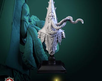 Cursed Priest Bust with Base - The Longest Night - White Werewolf Tavern