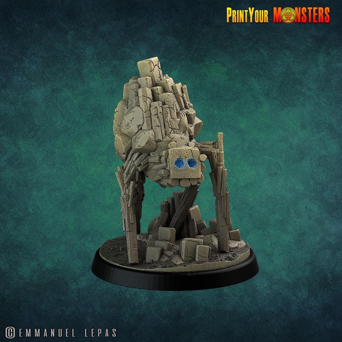 Mini Golem, Stone Structure - Basalt Terranid 3 - Basalts Pack