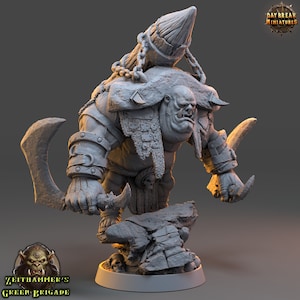 Orc Rocket Zoot - Tabletop DnD Miniature - 28 mm, 32 mm with matching base - Zeithammer’s Green Brigade- Daybreak Miniatures
