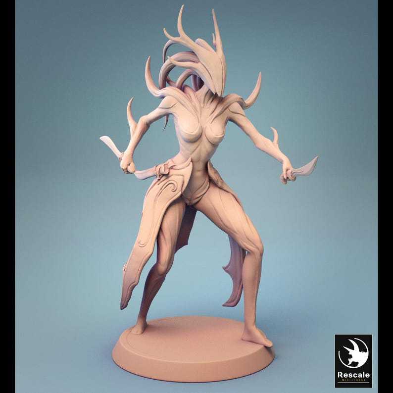 Resin Miniature Figure - Sylvan Soldier - Rescale Miniatures Dagger
