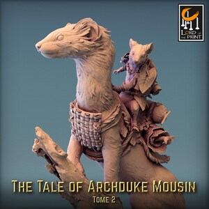 Mouse on Weasel Climb - The Tales of Archduke Mousin II - Rescale Miniatures