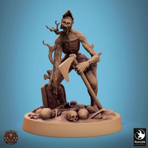 Zombie Stun - Miniatuur voor DnD, DSA, Pathfinder - 28 mm, 32 mm, harsfiguur met voet - Conclave of Bones - Miniaturen op schaal