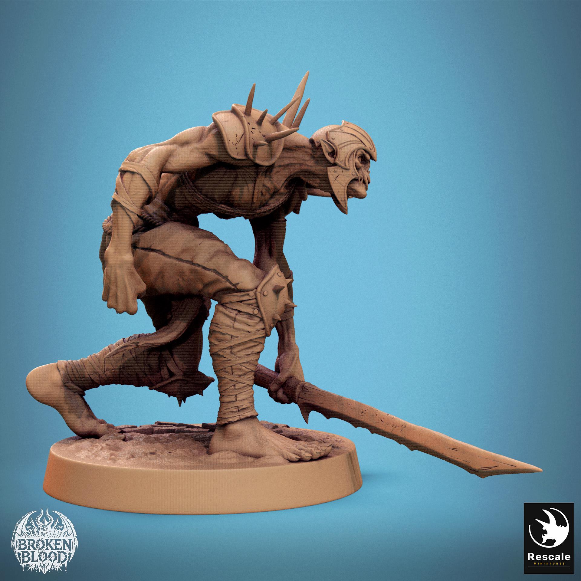 Pathfinder Ravager Ghoul Ravager Walk - Miniature for D&D, DSA, Pathfinder - 28 Mm, 32 Mm ...