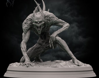 Carrion Ghouls (x3 poses), by Stormborn Collectibles - Tabletop DnD Miniature - 32 mm with matching base