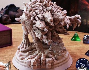 Rattenkönig - Resin-Miniatur - Tabletop DnD DSA und RPG Miniatur - 28mm, 32mm, 36mm Figur mit Base- Dungeon Dog