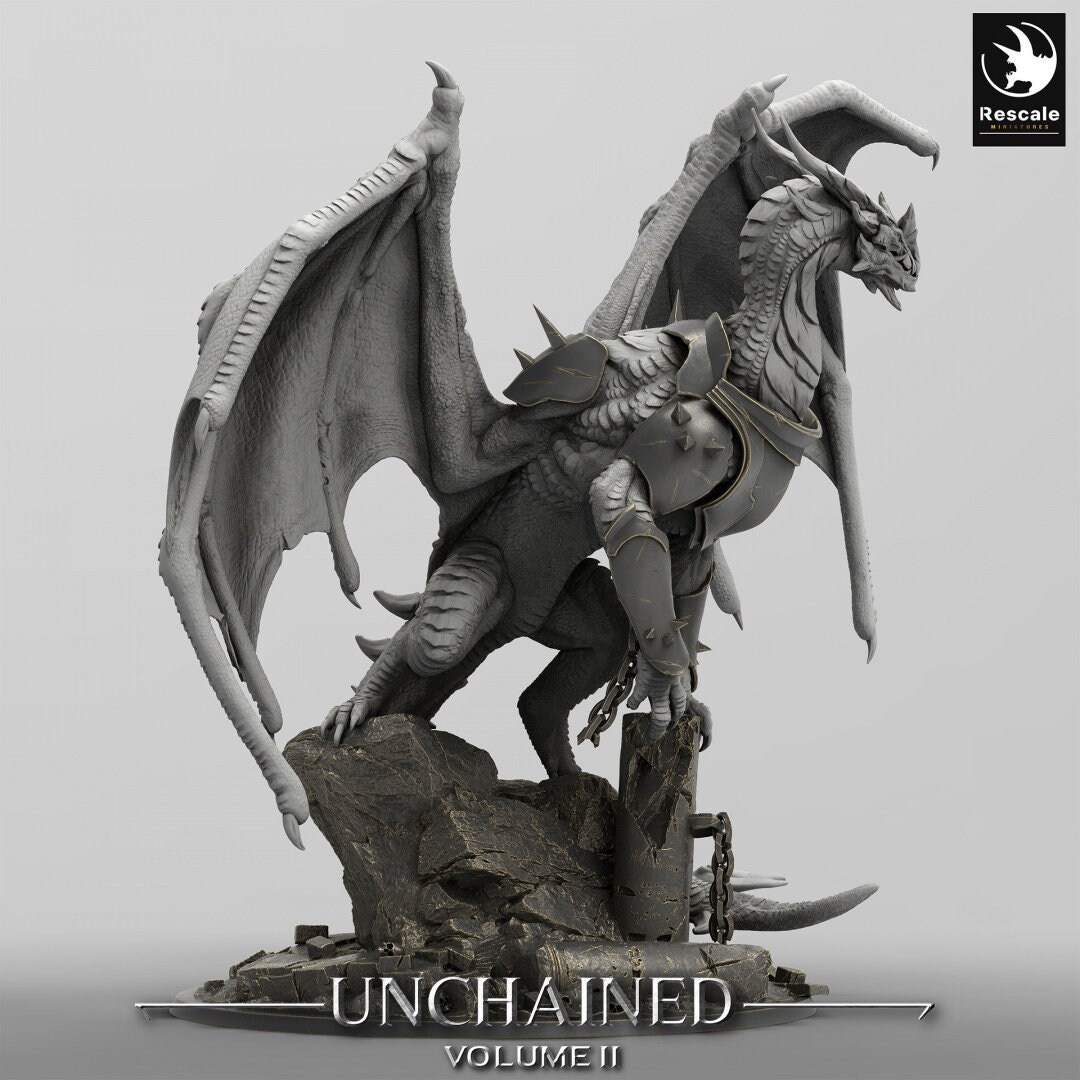 Dragon Xeldranth - Mini for Dnd, DSA, Pathfinder - 28 Mm, 32 Mm, Resin ...
