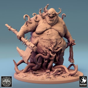 Purulent Demon Walk - Miniature for DnD, DSA, Pathfinder - 28 mm, 32 mm, Resin Figure with Base by Rescale Miniatures - Pit of Pestilence