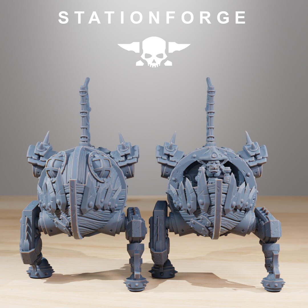 28 Mm Bot - Grimdark Scrap Bot 2 Miniature - Sci-fi Goblin Robot - Sci ...