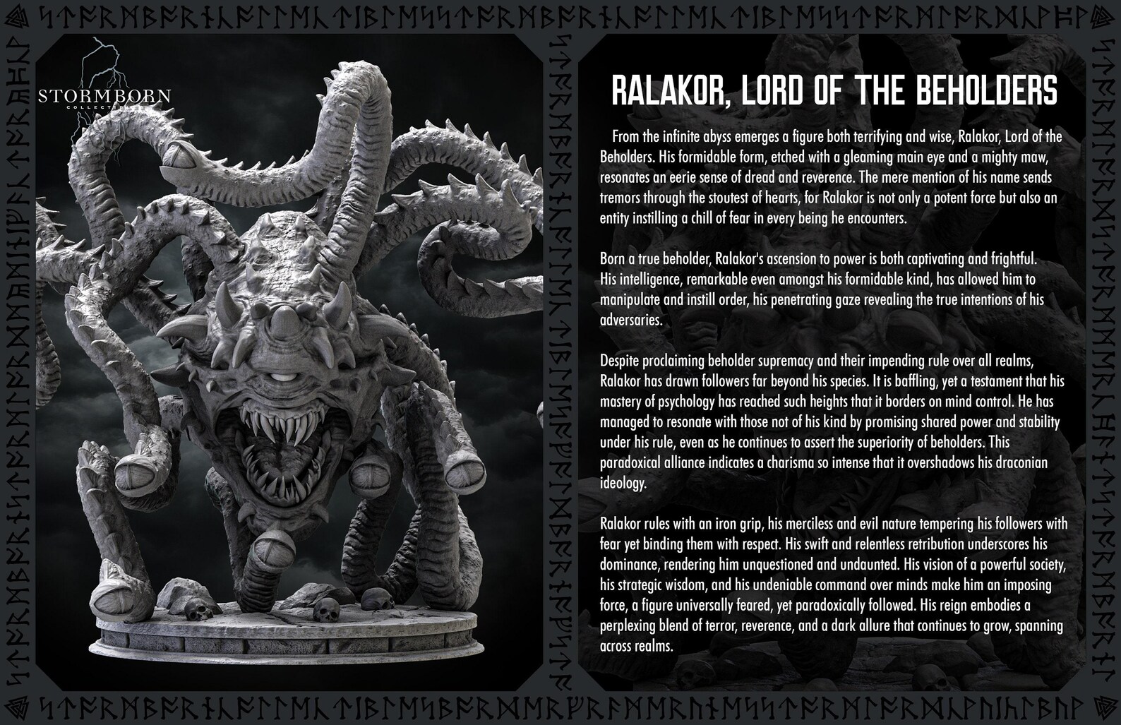 Abyssal Terror Horror Monster - Beholder - the Lord of the Beholders ...