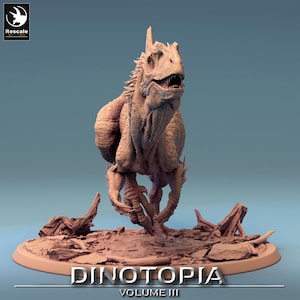 Concavenator Sprint - Miniatur für DnD, DSA, Pathfinder - 28mm, 32mm, Resin-Figur mit Base von Rescale Miniatures - Dinotopia III