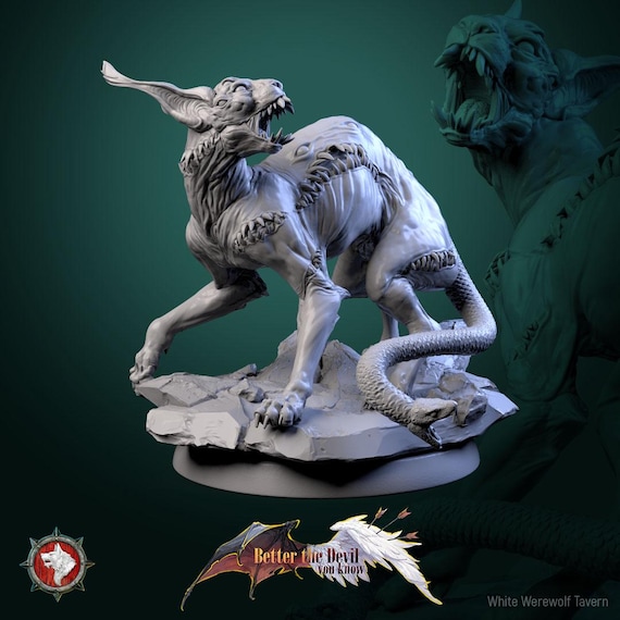 Hellcat 5 - Miniature for Dnd, DSA, Pathfinder - Figures With Base