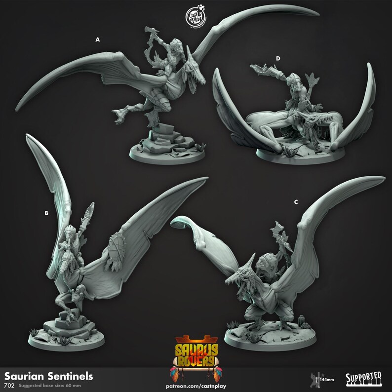 Saurian Sentinels - Miniature for Dnd, DSA, Pathfinder, Tabletop RPG ...