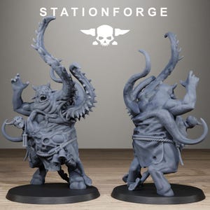 Eldritch Horror Cultists Miniatures – Wargaming Miniature – Corrupted Guard Possessed Demons 9 – Station Forge