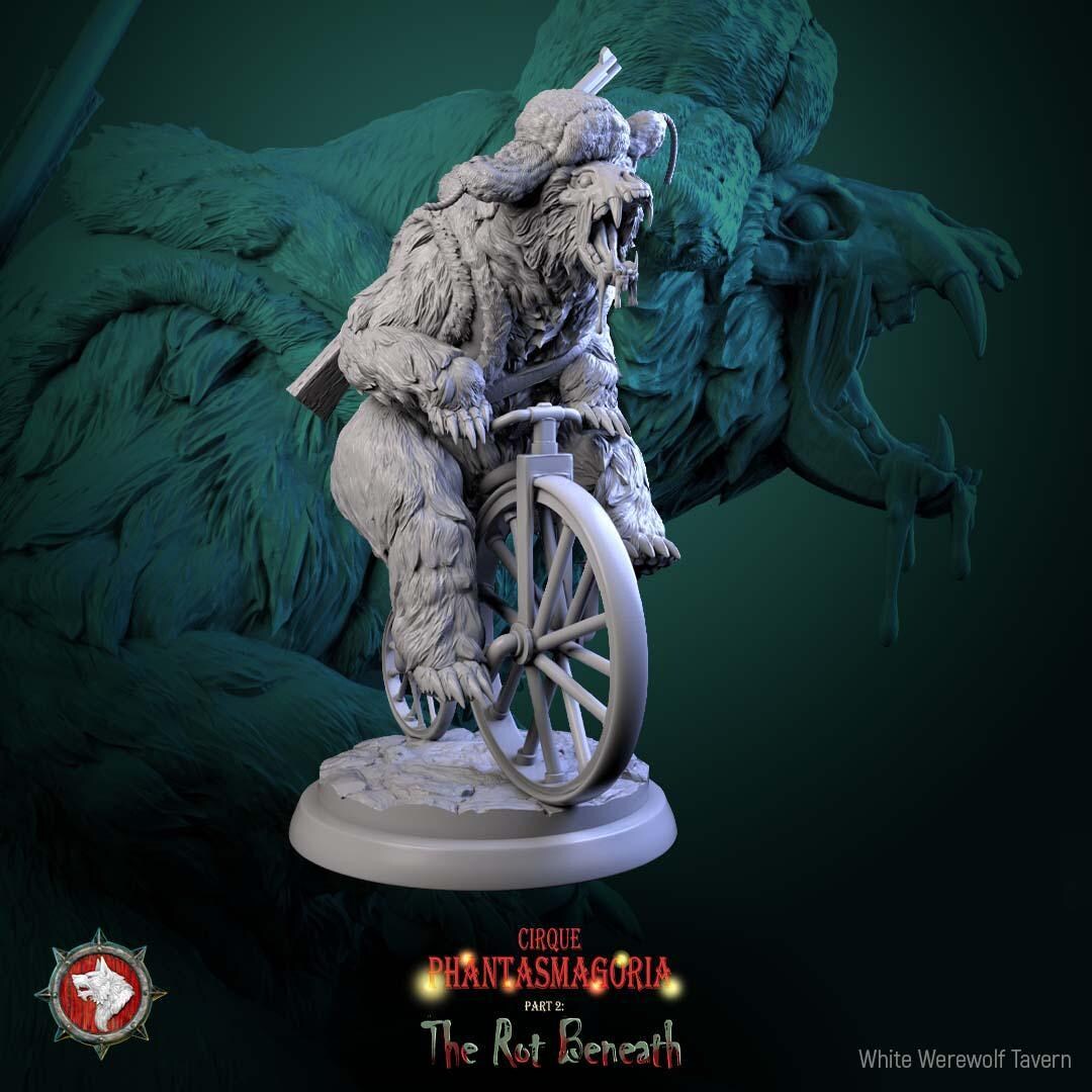 The Rotting Rider 4 - Monstrosity Bear Miniature for Dnd, DSA ...
