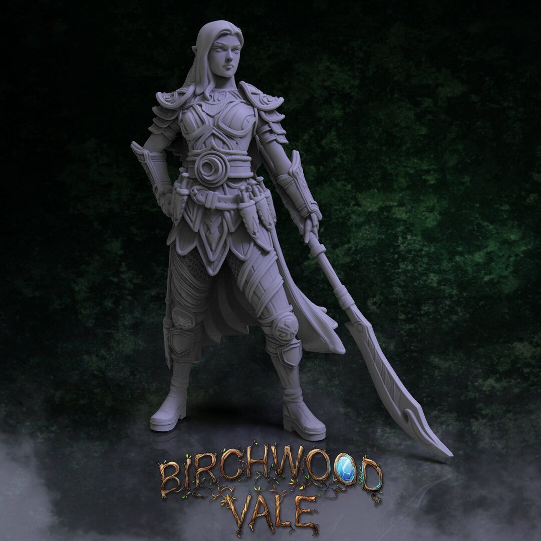 Elf Onoriel - Miniature for D&D, DSA, Pathfinder - 28 Mm, 32 Mm Resin ...