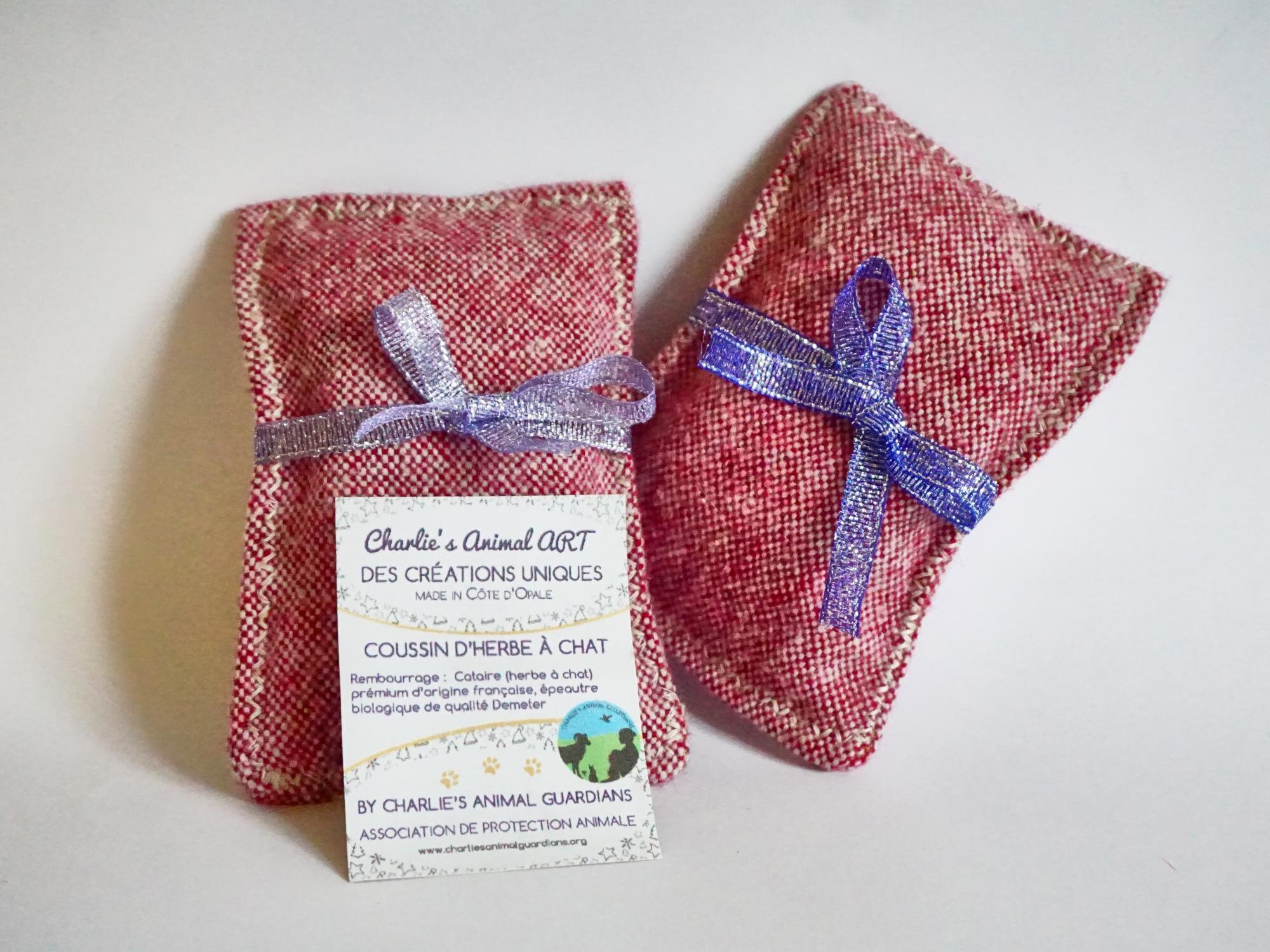 Jouet Pour Chat avec Herbe à Française | Catnip , Cataire Écoresponsable Fait Main Au Profit de Nos