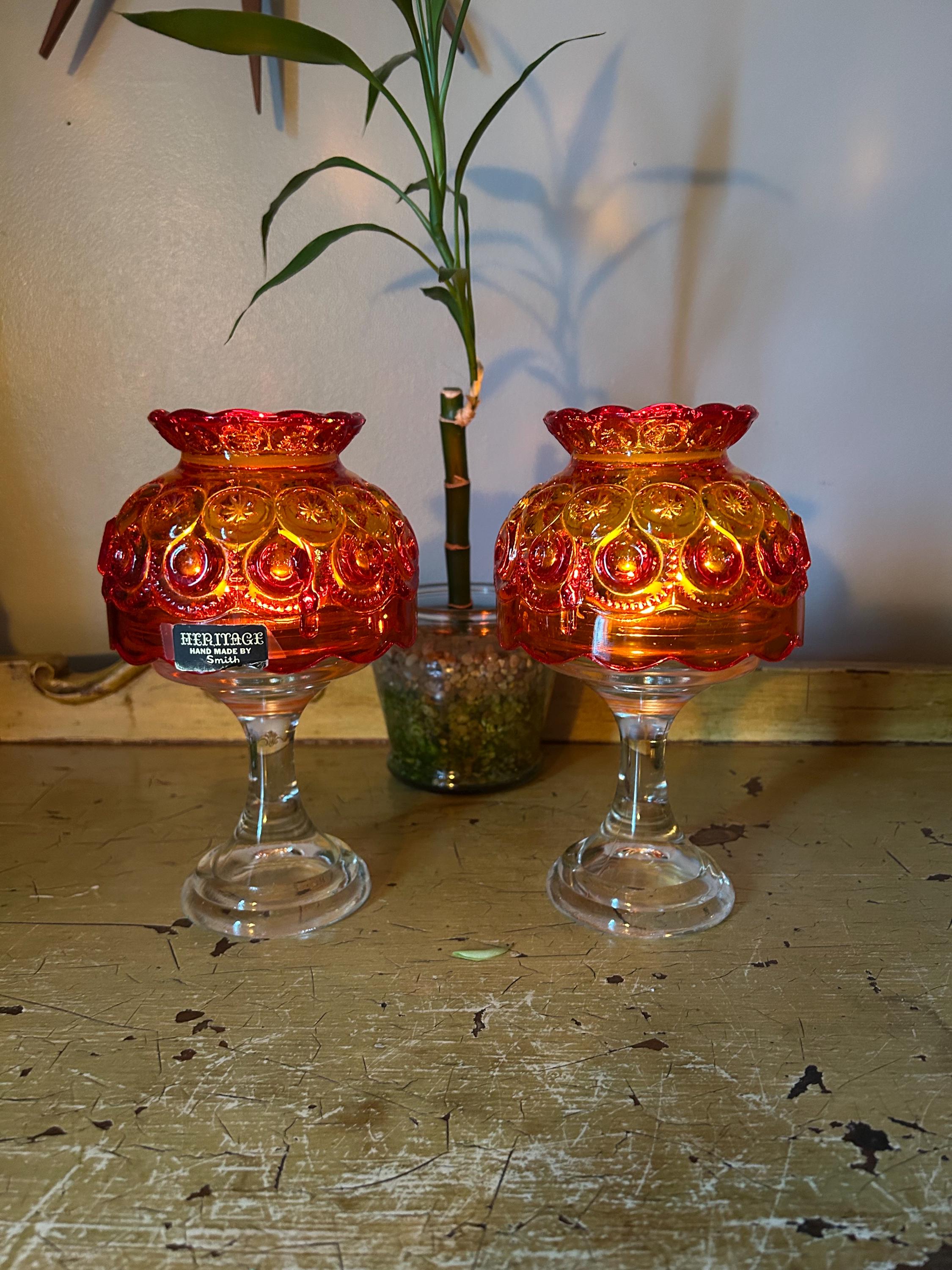 Amberina Fairy Lamp - Etsy
