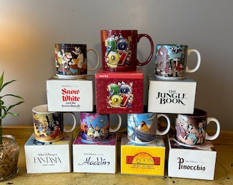 Tazas de café antiguas de Disney