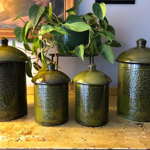Kitchen Canister Set Etsy