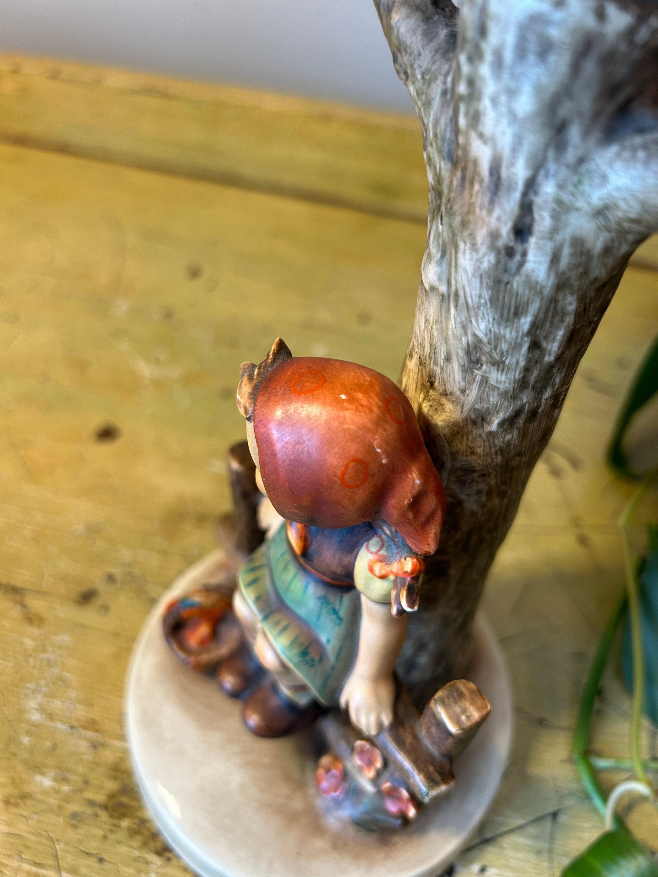 MJ Hummel Lamp Girl Sitting on Fence - Etsy