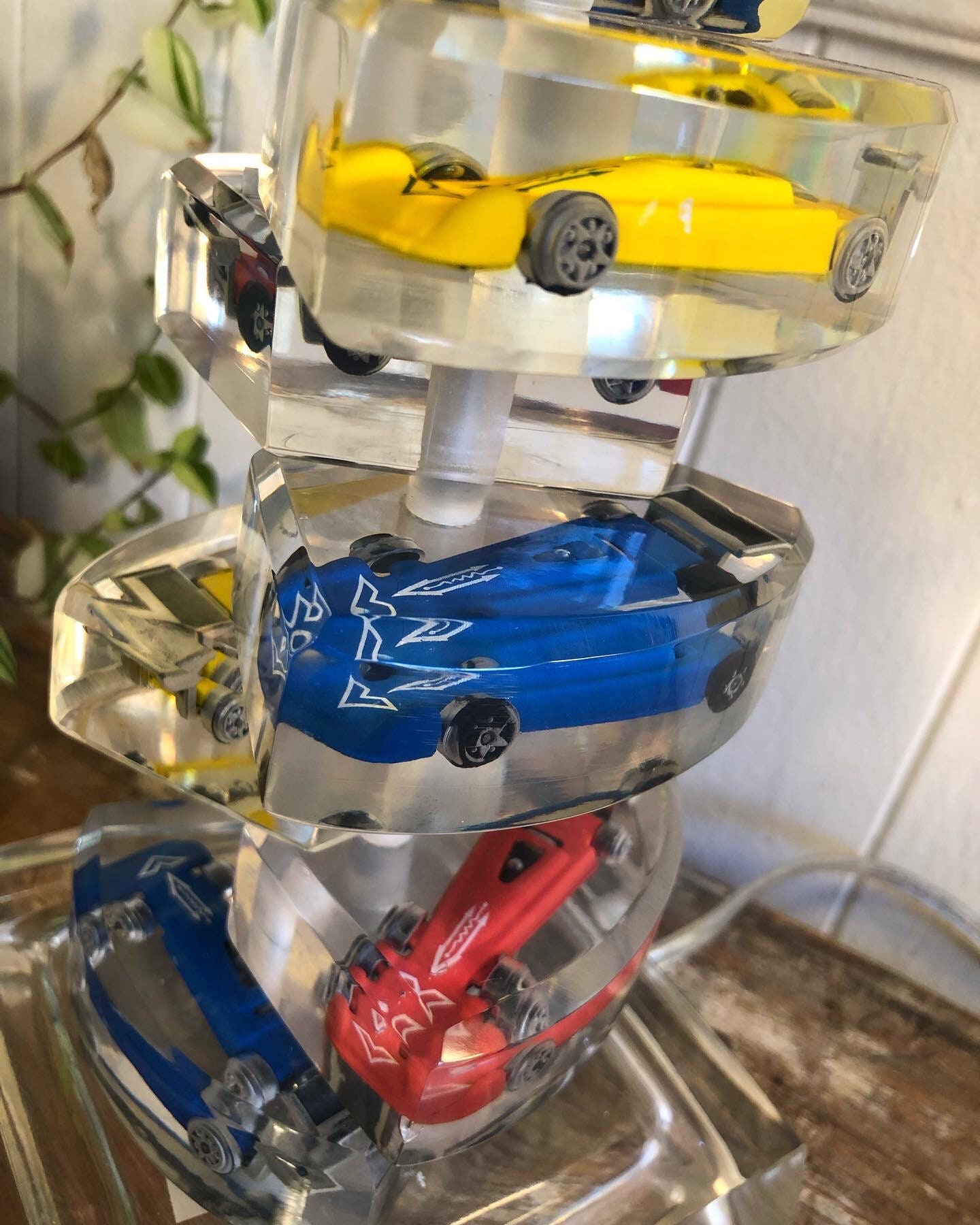 Vintage Lucite Matchbox Cars/hotwheels Cars Lamp Etsy