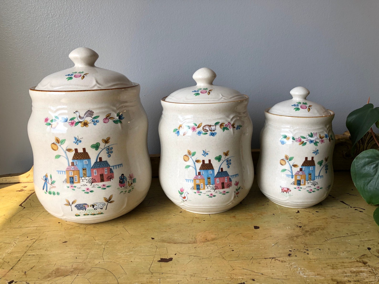 International Heartland Stoneware Pattern Kitchen Dishes Etsy