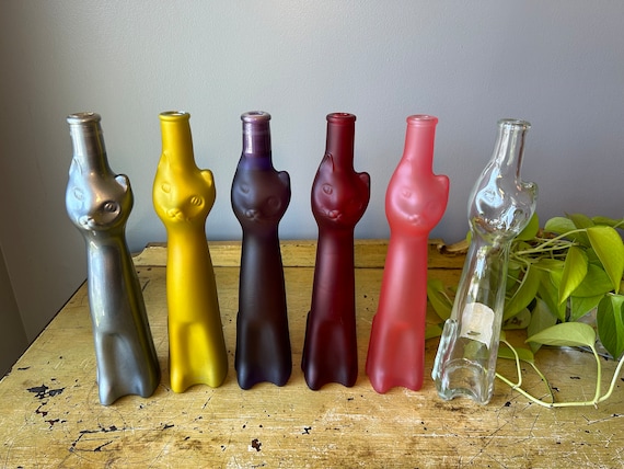 Cat Shaped Empty Wine Bottle - Etsy