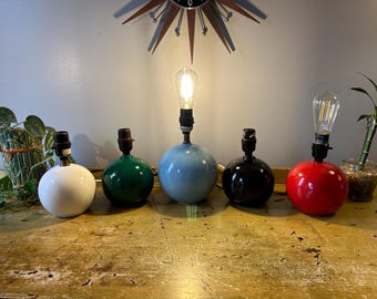Selection Of Vintage Ceramic Gumball Table Lamps Sold Individually