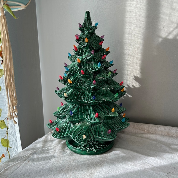 Vintage keramische kerstboom