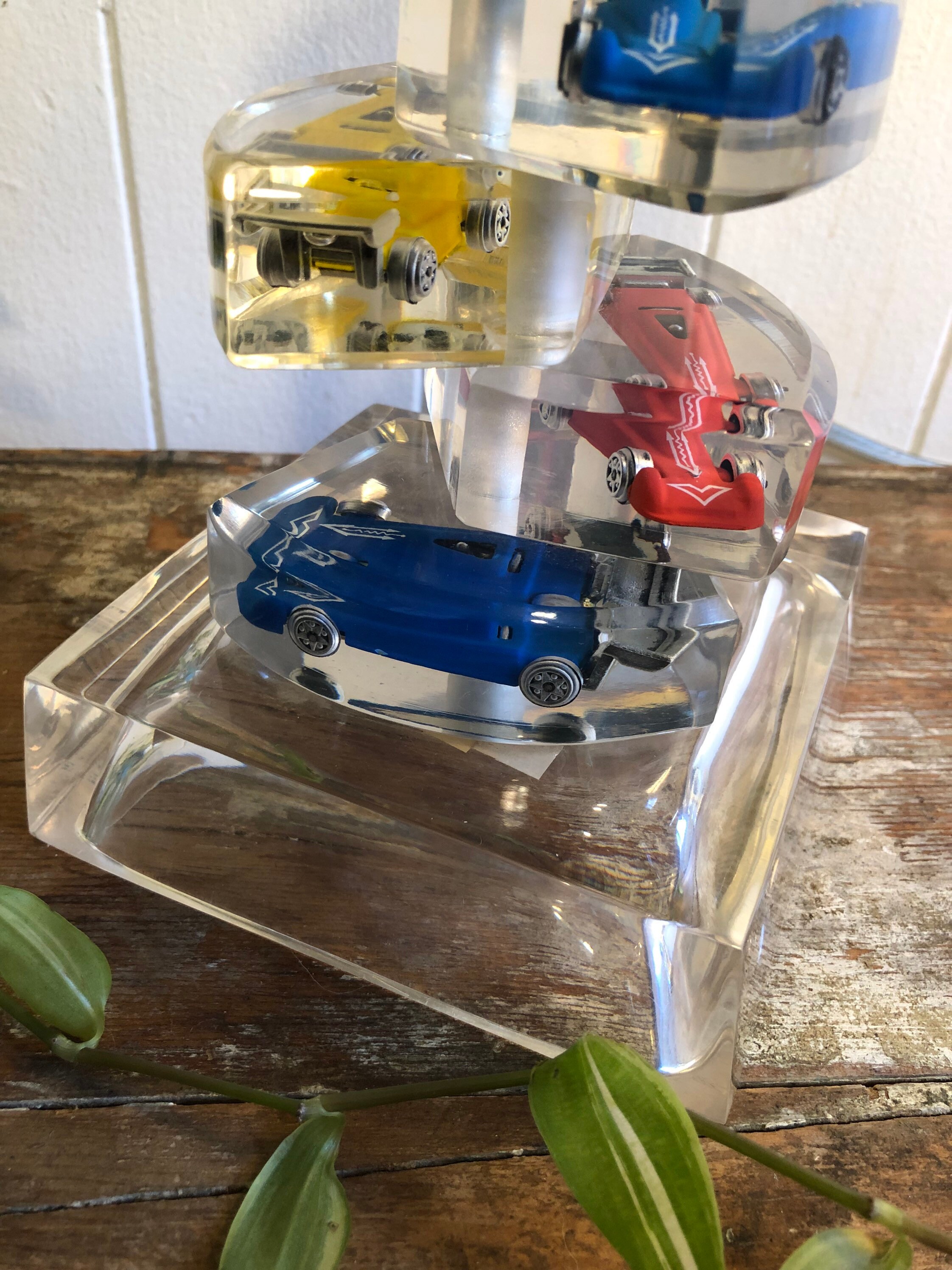 Vintage Lucite Matchbox Cars/hotwheels Cars Lamp Etsy