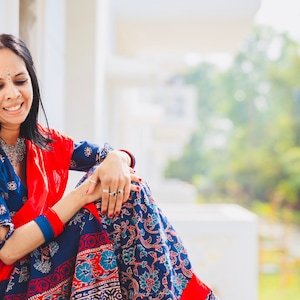 Gopi Skirt Kalamkari Handblock Print