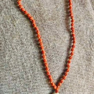 Rudraksha Mala for Men/Women Wearing (4mm, Rarest Zero Bead Size, Neck Length, 108+1 pendant) - Natural Brown Rudraksh Beads