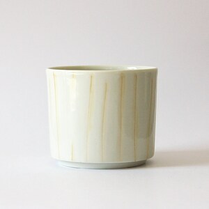 gobelet à thé en porcelaine décore façon zen incisions image 6