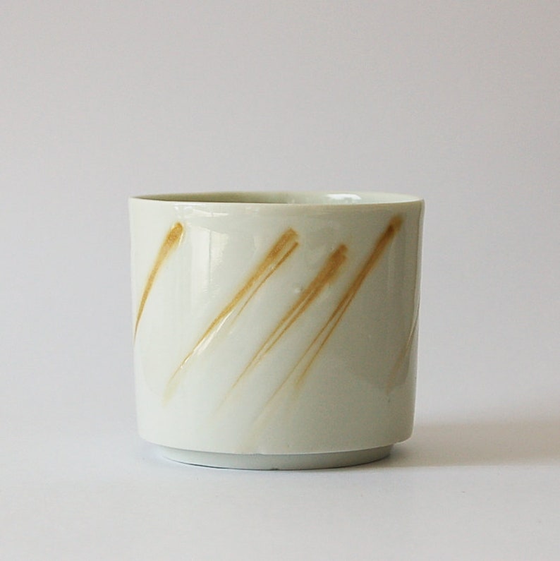 gobelet à thé en porcelaine décore façon zen incisions image 10
