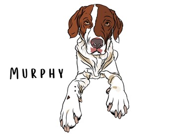 Custom Pet Portraits Drawn Using Pet Photo Personalized Digital Dog Portraits Cat Portraits Custom Dog Portraits Custom Pet Illustration art