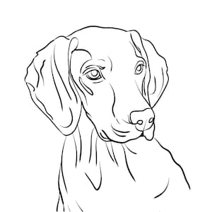 Handmade Customizable Dog Silhouette and Line Drawings - Bulldog, Frenchie, Border Collie, and More!