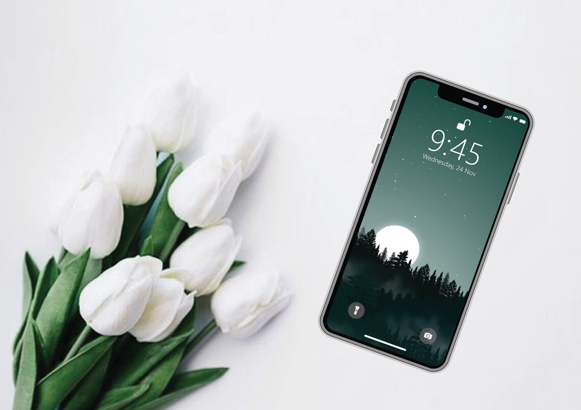 Iphone View Wallpapers Digital Download Dark Wallpaper - Etsy