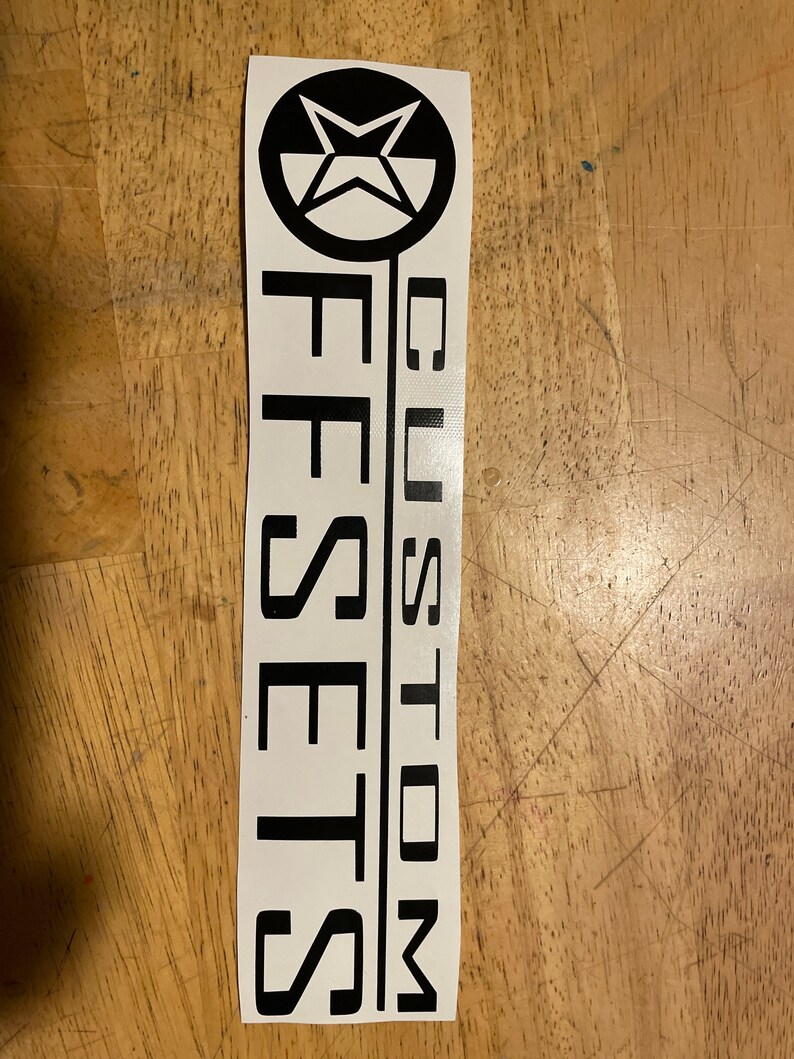 Custom Offsets Logo Decal Sticker for Front Window Etsy
