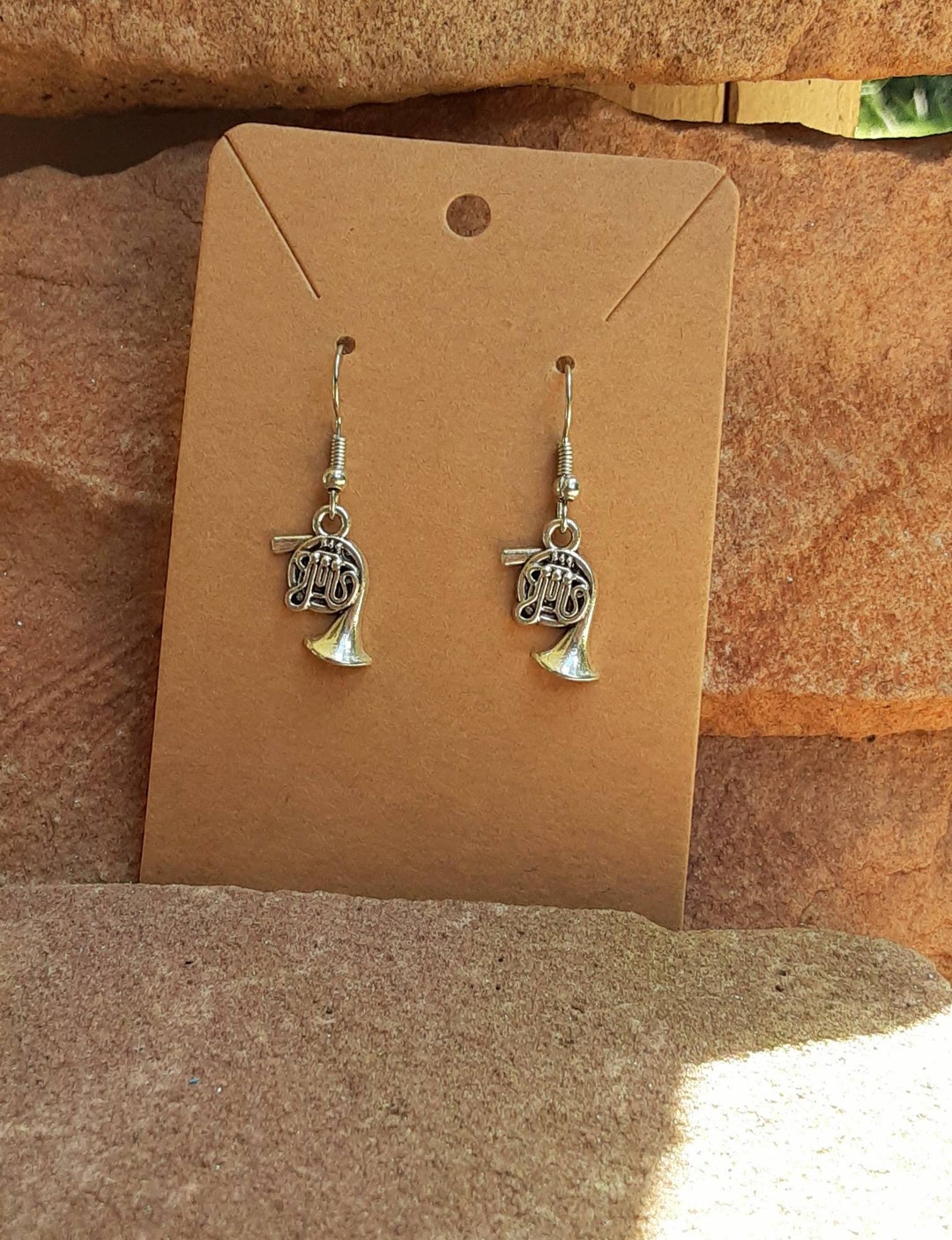 French Horn Earrings Etsy