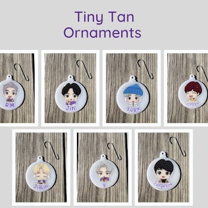 BTS - Tiny Tan Inspired Ornaments